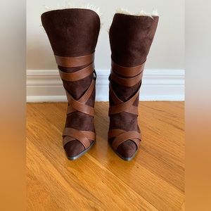 Penny Loves Brown Healed Booties
